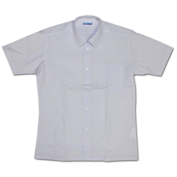 MIND NOTE　形態安定メンズ半袖スクールワイシャツ ホワイト(蛍光白) 145A | 