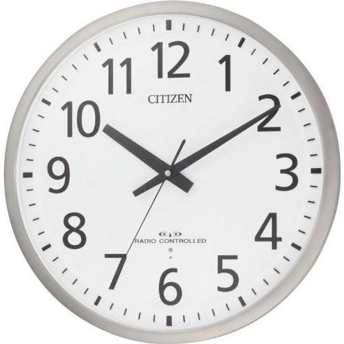 【大型55cm】CITIZEN 電波掛け時計 8MY465-0 ステンレス調① CITIZEN（シチズン） 電波時計 壁掛け時計 スペイシーM465 大型サイズ