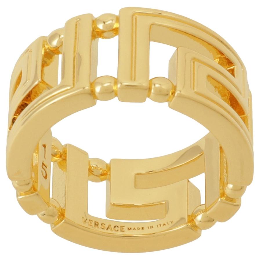 VERSACE ヴェルサーチ DG57594-DJMT-D00H 23号 グレカモチーフ リング  