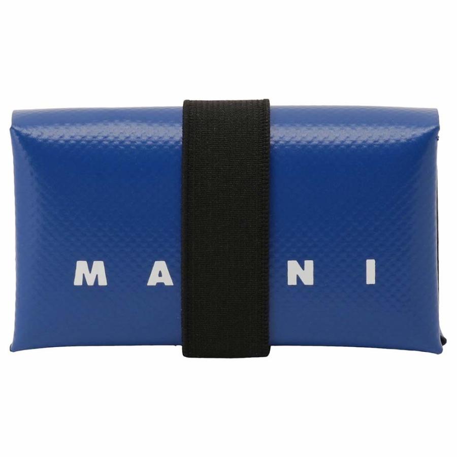 マルニ Marni Pfmi0007u2 P3572 財布 帽子 ファッション小物 00b56 オリガミデザイン ブルーメンズ Pvc コインケース コインケース カードケース Rocobi Bwmnm ユニセックス 男性用 ブルーメンズ 完売品