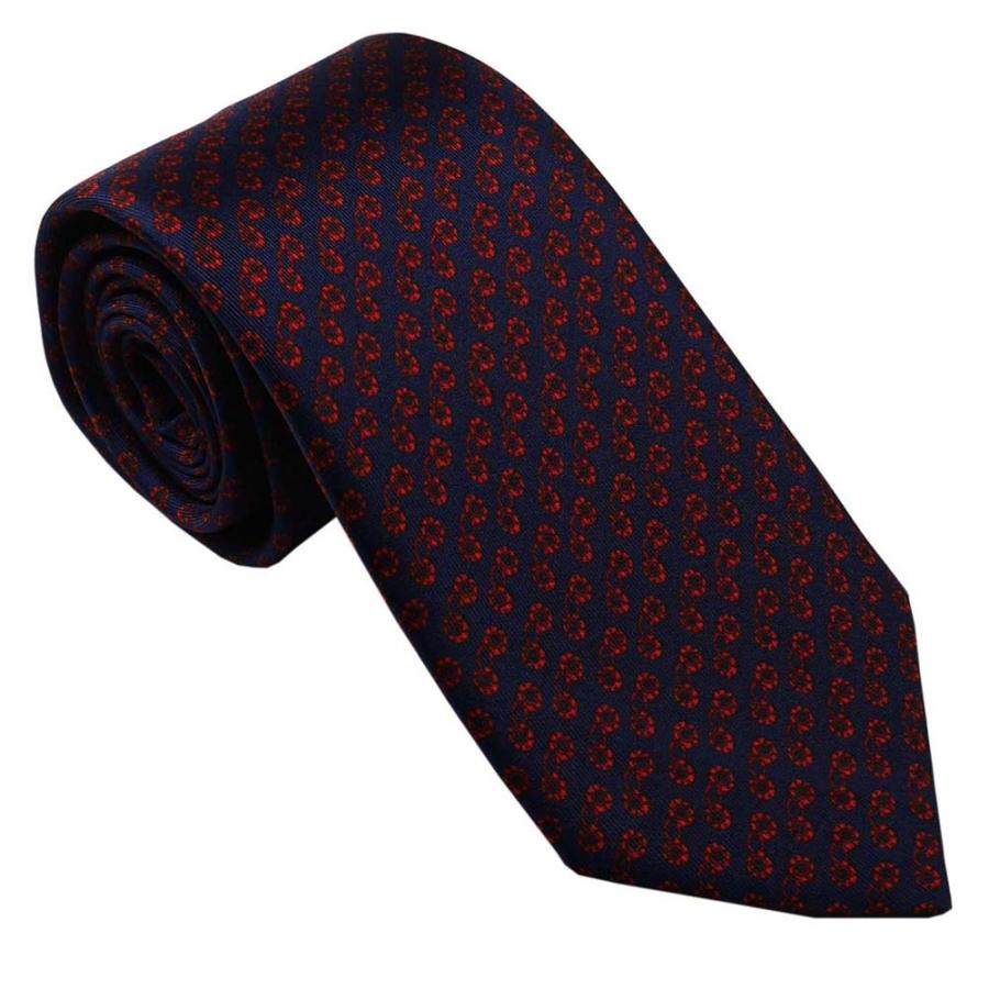 dunhill（ダンヒル） ネクタイ ネイビー×レッド DU21RPTP1C0410R 約8cm