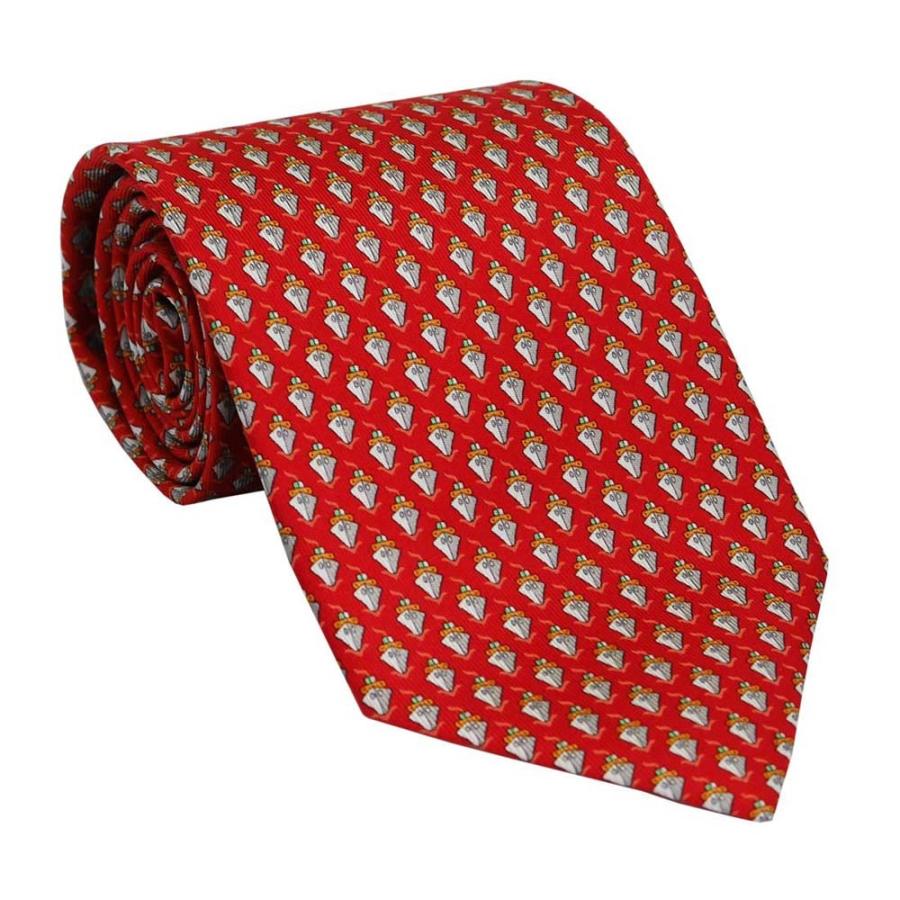 FERRAGAMO（フェラガモ） ネクタイ 703823 レッド系 サルヴァトーレ