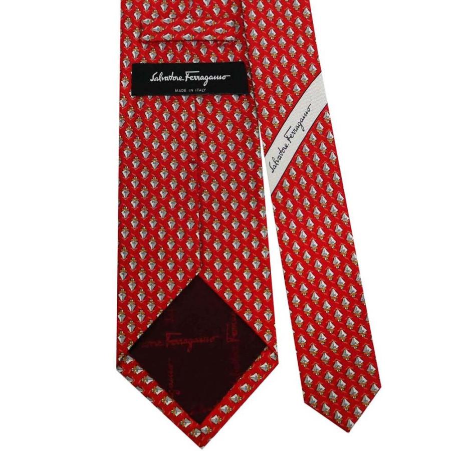 美品　SalvatoreFerragamo ネクタイ　レッド　タグ付き　3枚組 FERRAGAMO（フェラガモ） ネクタイ 703823 レッド系 サルヴァトーレ