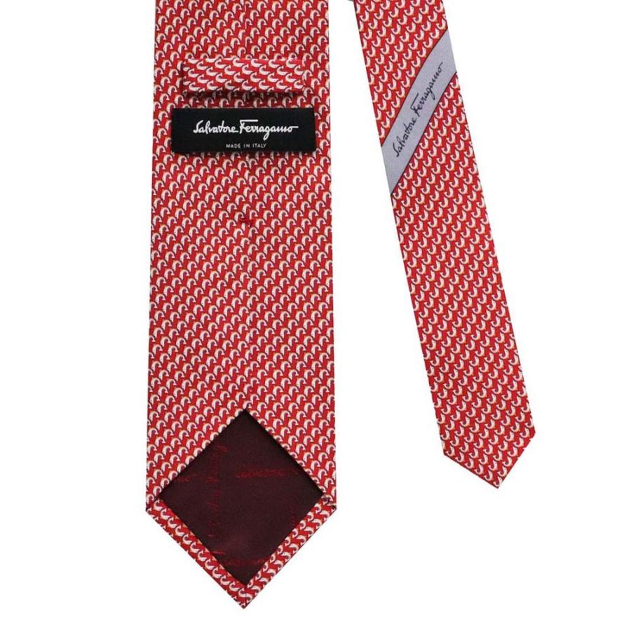 FERRAGAMO Ferragamo フェラガモ ネクタイ 716119 レッド系