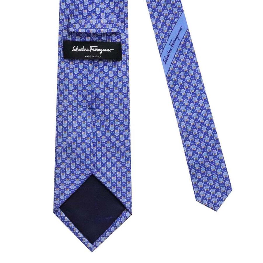 FERRAGAMO（フェラガモ） ネクタイ 722373 ブルー系 ガンチーニ