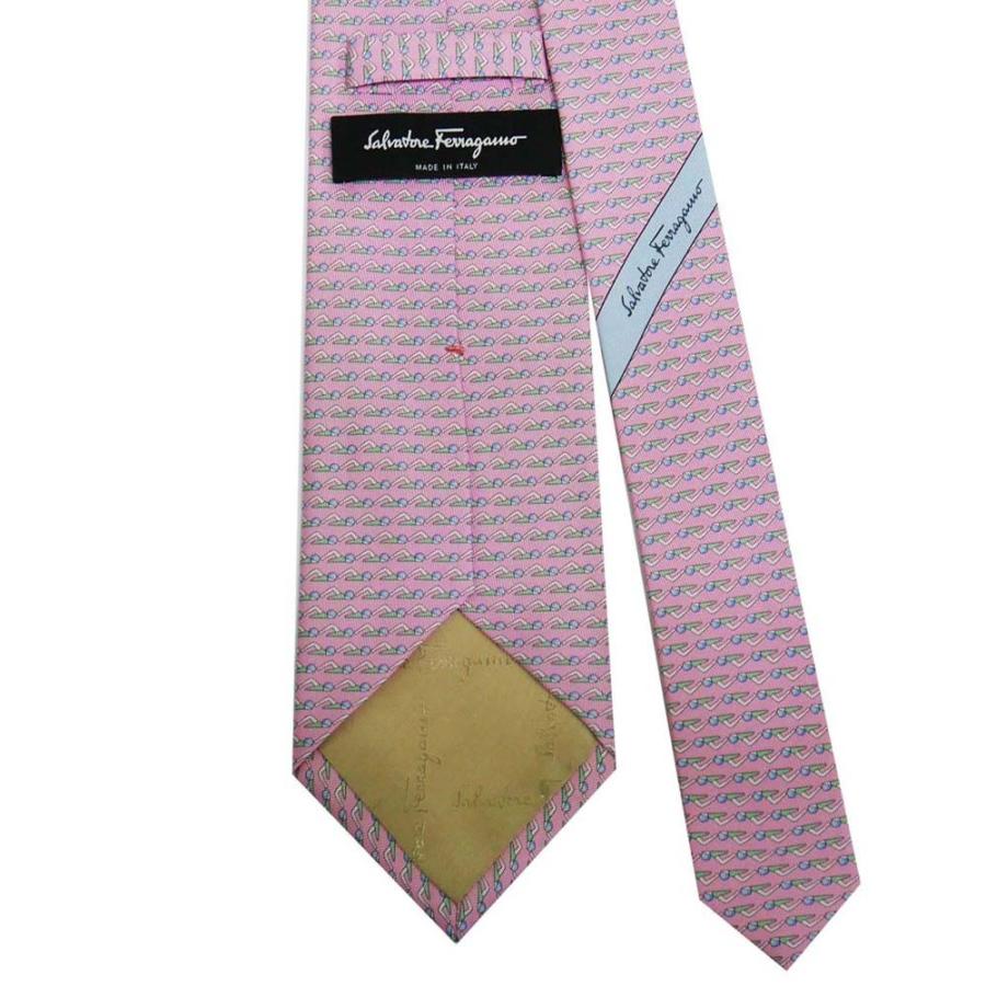 FERRAGAMO Ferragamo フェラガモ ネクタイ 723153 ピンク系