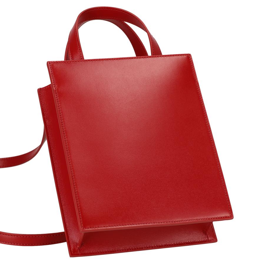 FERRAGAMO フェラガモ 218358 CALF/FLAME RED バッグ ハンドバッグ