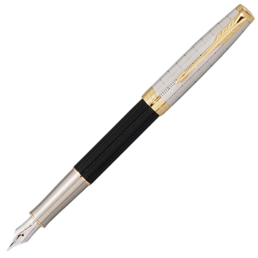 パーカー　ソネット プレミアム メタル＆ブラックGT 万年筆 18Kペン先 PARKER（パーカー） ソネット プレミアム メタル＆ブラック GT 万年筆
