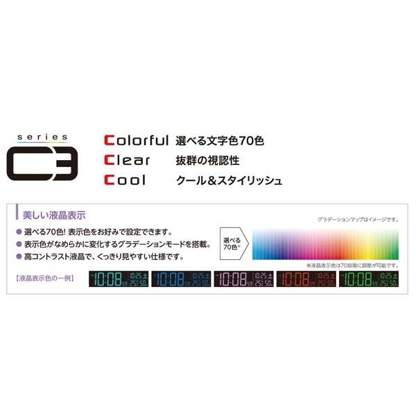 セイコー クロック 電波 目覚まし時計 DL307R LED ACアダプター カレンダー 温度計 湿度計 赤 デジタル SEIKO｜rocobi｜04