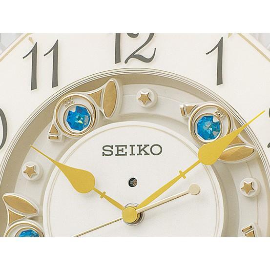 SEIKO（セイコー） アミュージングクロック 電波時計 壁掛け時計 RE576A メロディー 音楽 アイボリー アナログ : Rocobi ...