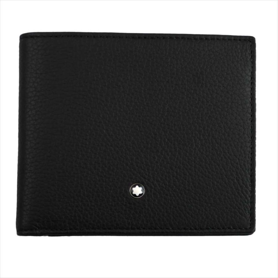 MONT BLANC 二つ折り財布 小銭入れ ブラック MONTBLANC（筆記具、時計） モンブラン 財布 二つ折り小銭入れ付