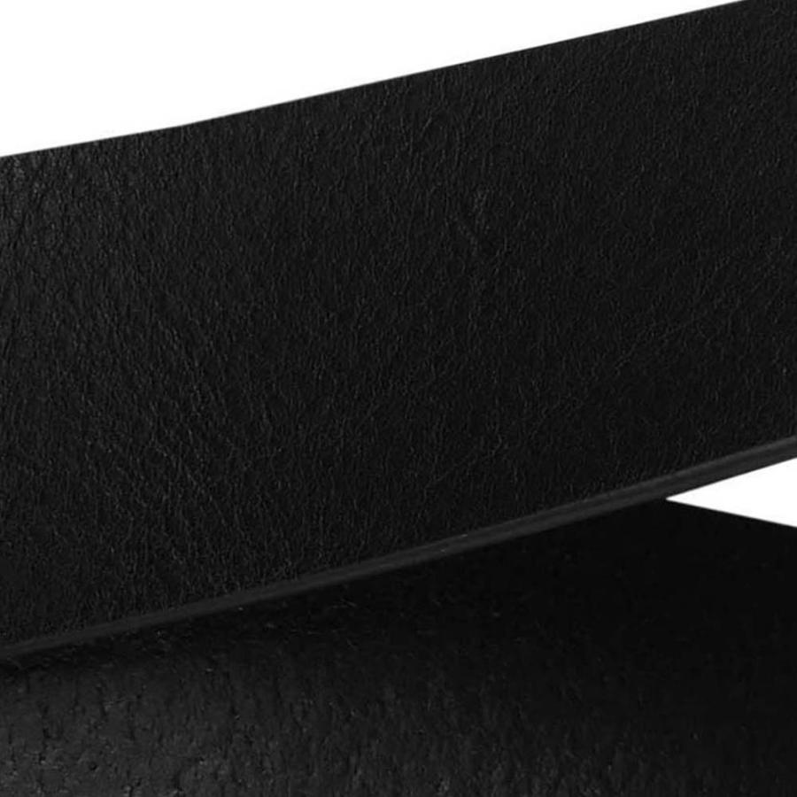 エンポリオアルマーニ レザーベルト Y4S201-YDD6G-80001 サイズ：85ｃｍ シルバー BLACK ブラック しわ有_3