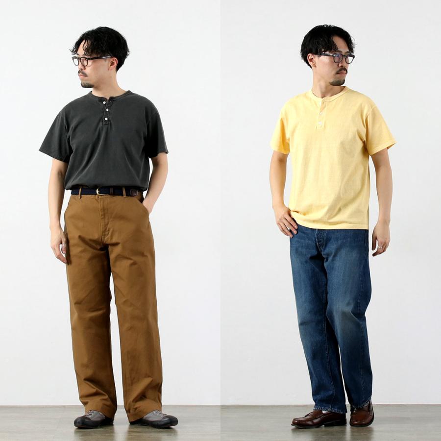 GOOD ON（グッドオン） カラー別注 ショートスリーブ ヘンリーネック T