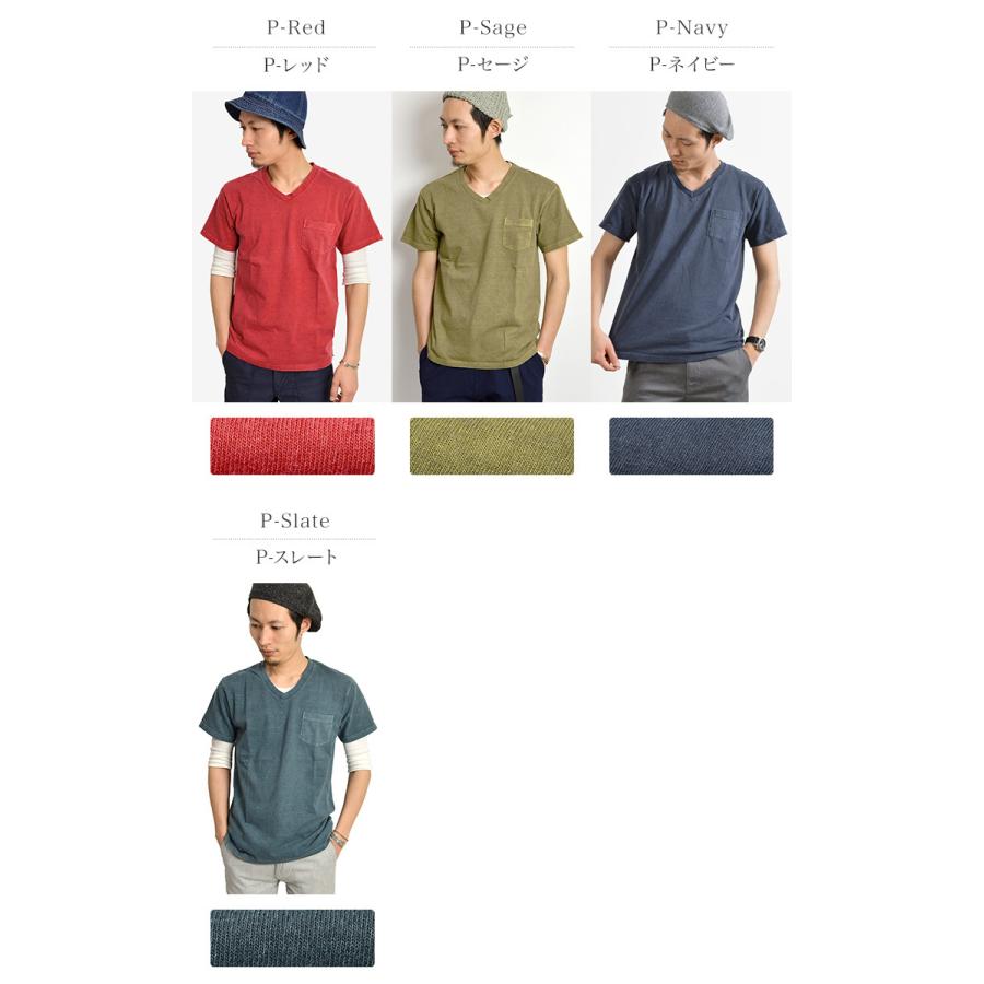 GOOD ON（グッドオン） ショートスリーブ Vネック ポケットTシャツ