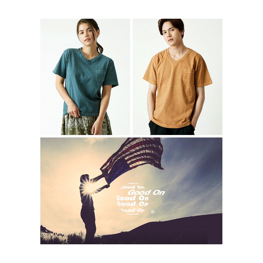 GOOD ON ON（グッドオン） ショートスリーブ Vネック ポケットTシャツ