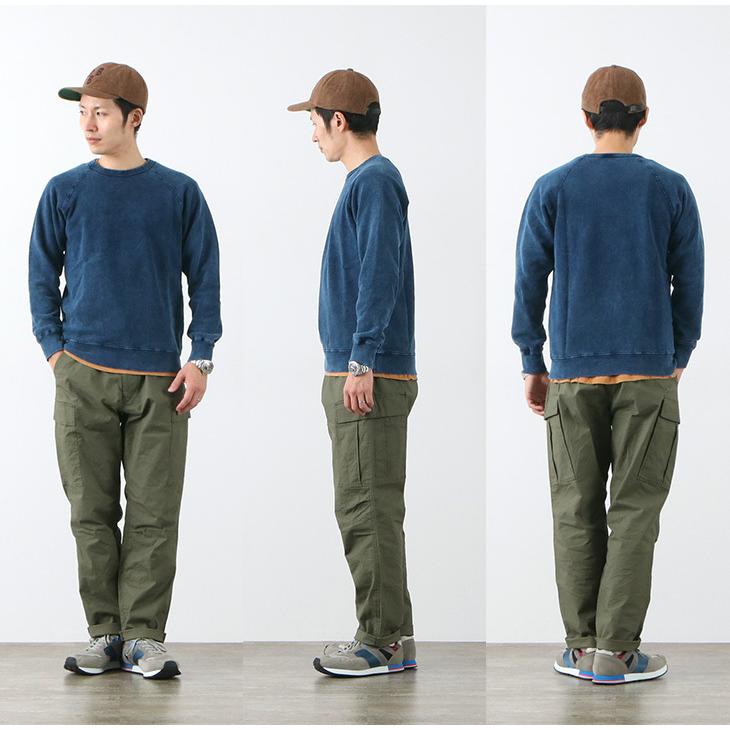 【定番】グッドオンgoodonラグランクルー　　スウェットインディゴM日本製美品 GOOD ON ON（グッドオン） インディゴ ラグラン クルー
