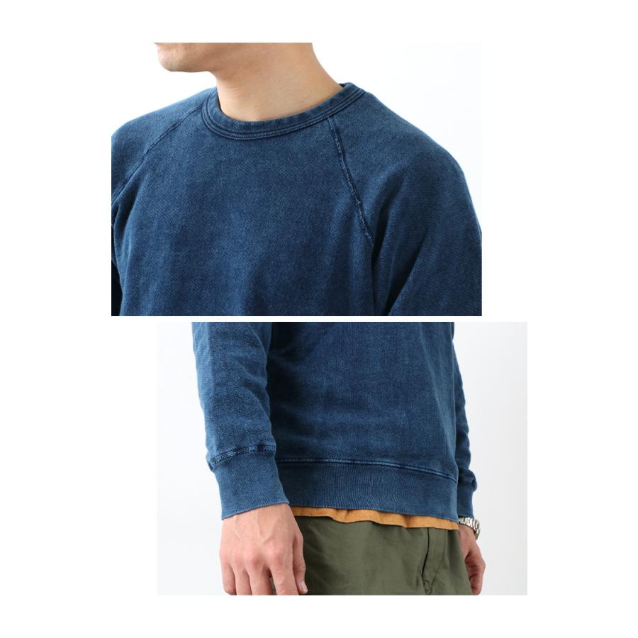 【定番】グッドオンgoodonラグランクルー　　スウェットインディゴM日本製美品 GOOD ON ON（グッドオン） インディゴ ラグラン クルー