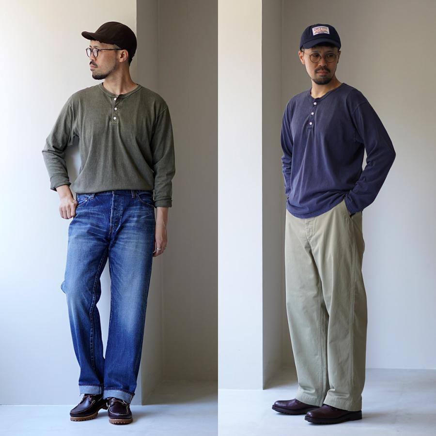 GOOD ON（グッドオン） カラー別注 ロングスリーブ ヘンリーネック T