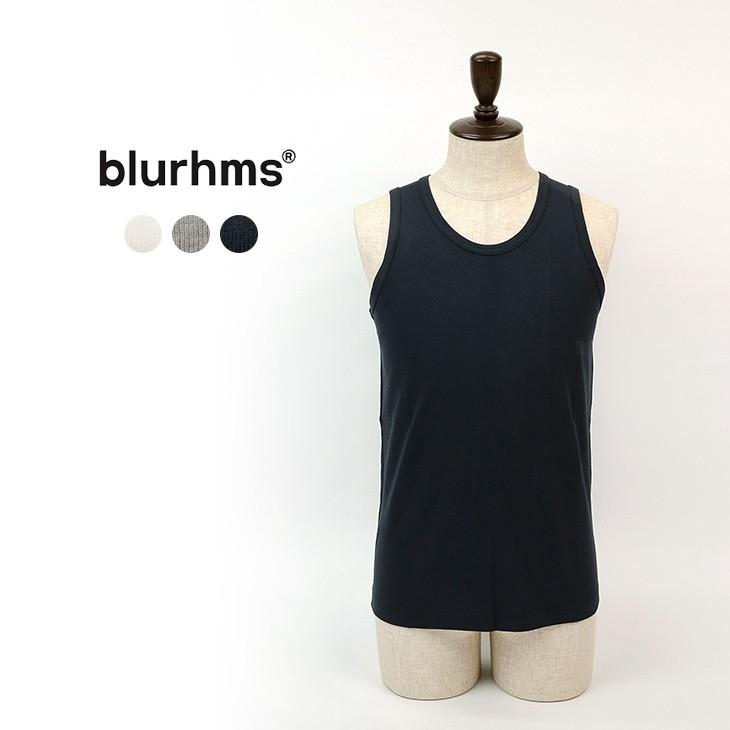Blurhms ブラームス シルク コットン リブ タンクトップ インナー