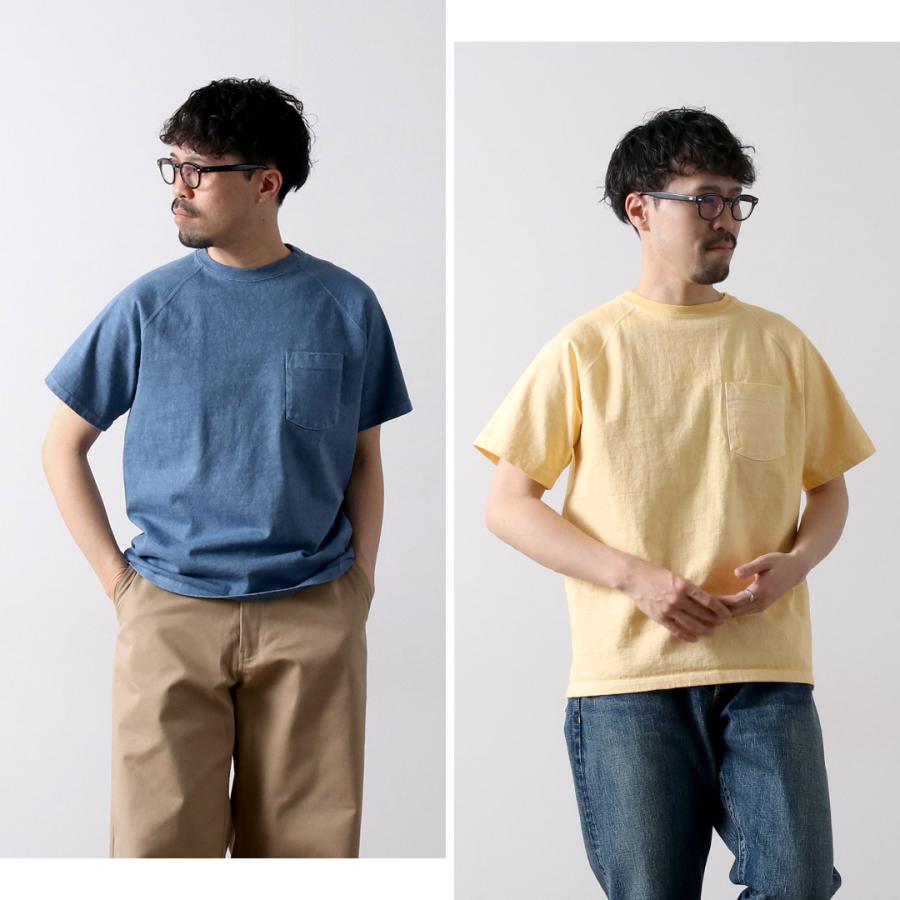 未使用グッドオンヘビージャージーショートスリーブラグランポケットＴシャツXL Good On（グッドオン）Short Sleeve Heavy Raglan Pocket Tee