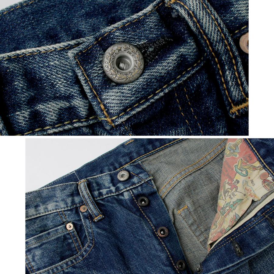 Sanca テーパード ユーズドデニム 赤耳 ボタンフライ 日本製 Sanca テーパード ユーズドデニム 赤耳 ボタンフライ 日本製