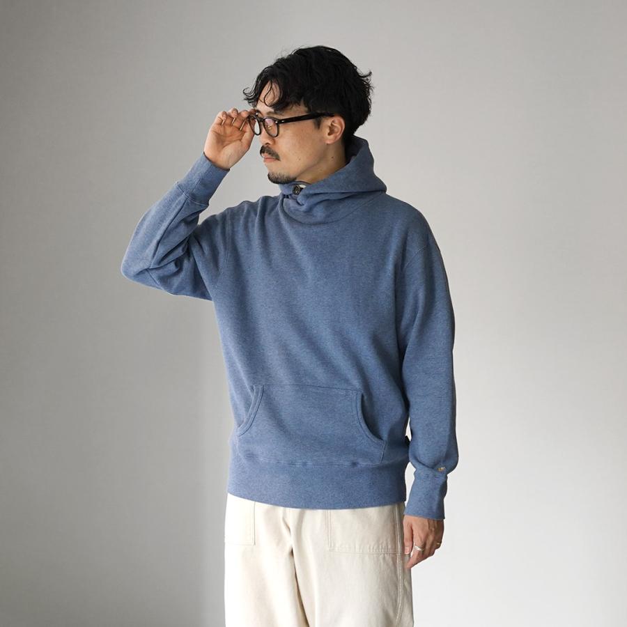 GOHEMP ゴーヘンプ パーカー ブルー Lサイズ モンゴリアン GOHEMP（ゴーヘンプ） ヘンプ ショール フーディー / メンズ パーカー