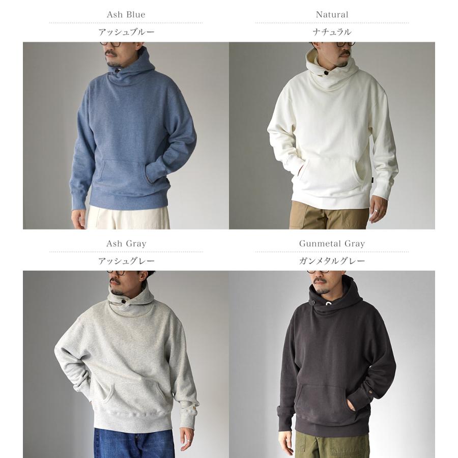 GOHEMP ゴーヘンプ パーカー ブルー Lサイズ モンゴリアン GOHEMP（ゴーヘンプ） ヘンプ ショール フーディー / メンズ パーカー
