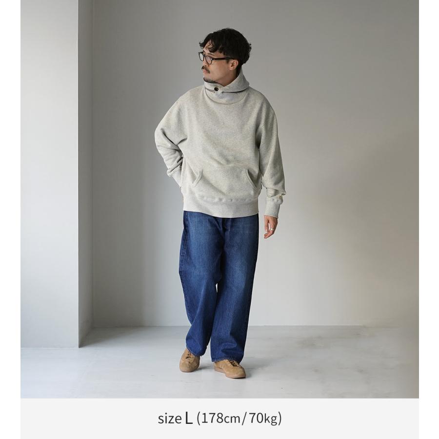 GOHEMP ゴーヘンプ パーカー ブルー Lサイズ モンゴリアン GOHEMP（ゴーヘンプ） HEMP SHAWL HOODY パーカー メンズ レディース
