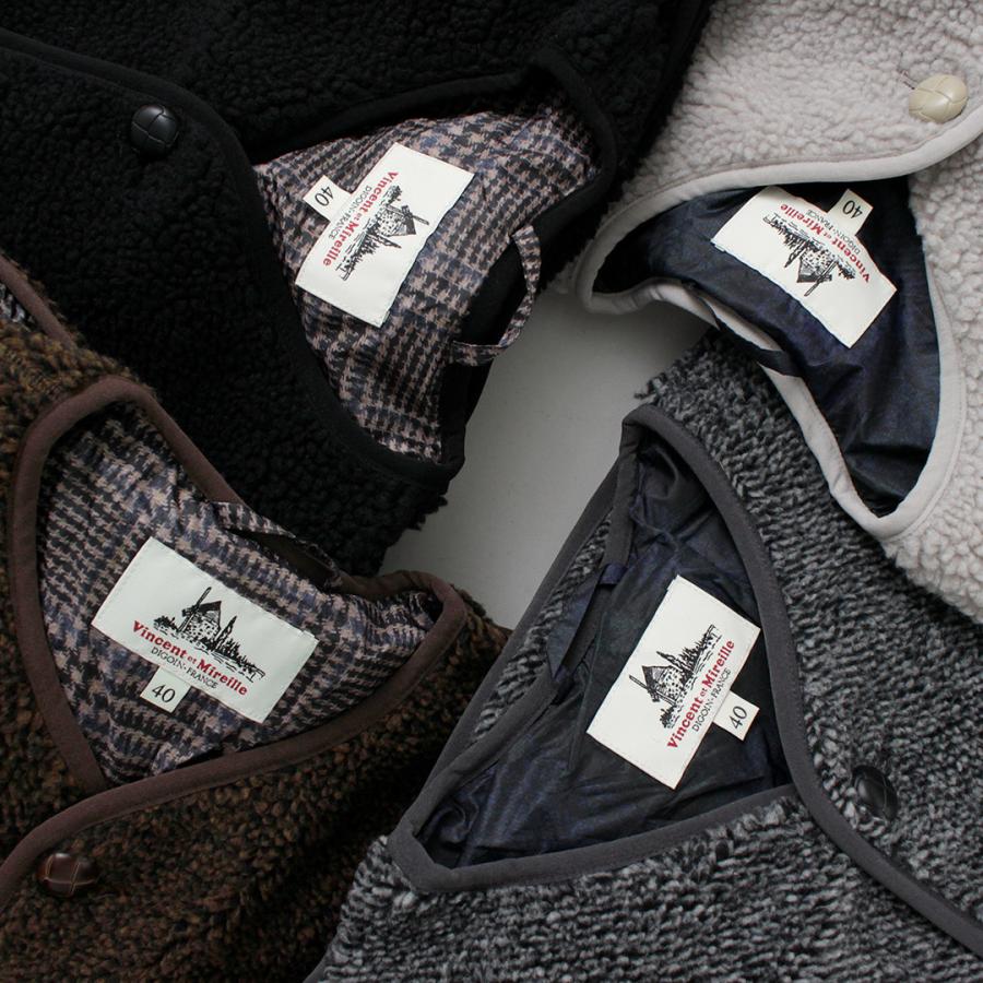 VINCENT ET MIREILLE（ヴァンソン エ ミレイユ） ボア ベスト / メンズ 保温 BOA VEST