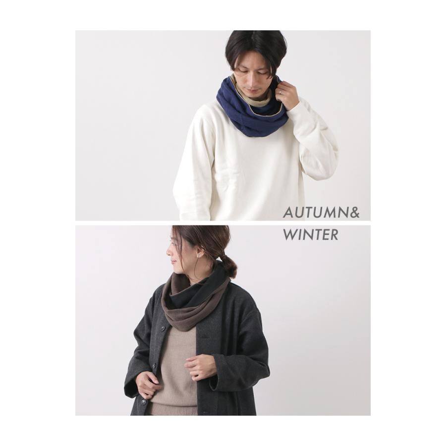 専用⭐気まぐれ…限定商品❤ゆったり大人サイズ☆ネックウォーマー⭐ターコイズ ROCOCO（ロココ） 別注 2トーン スヌード リバーシブル 今治マフラー