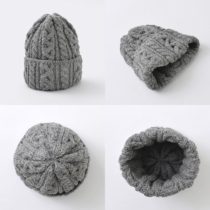 HIGHLAND 2000（ハイランド2000） ボブキャップ ニットキャップ ニット帽 ケーブル編み / ブリティッシュウール / メンズ レディース | HIGHLAND 2000 | 14