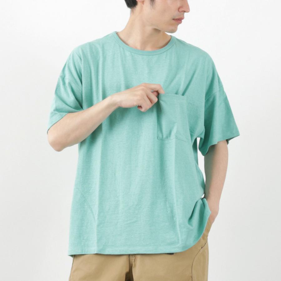 GOHEMP（ゴーヘンプ） ワイド ポケット Tシャツ / メンズ レディース ユニセックス トップス 半袖 無地｜rococo｜18