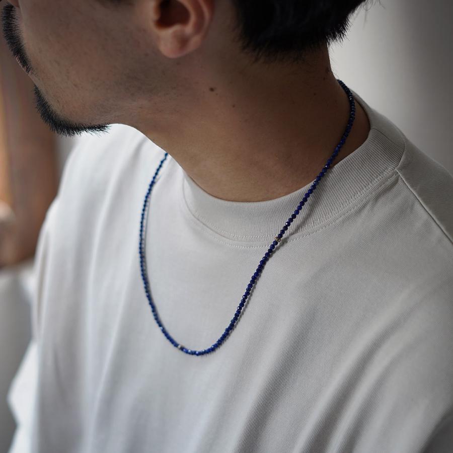 phaduA（パ・ドゥア） ラピスラズリ 3mm カットビーズ ネックレス / アンクレット 2way カレンシルバー メンズ レディース | ROCOCO | 04