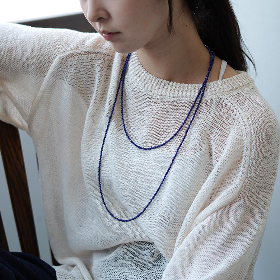 phaduA（パ・ドゥア） ラピスラズリ 3mm カットビーズ ネックレス / アンクレット 2way カレンシルバー メンズ レディース | ROCOCO | 05