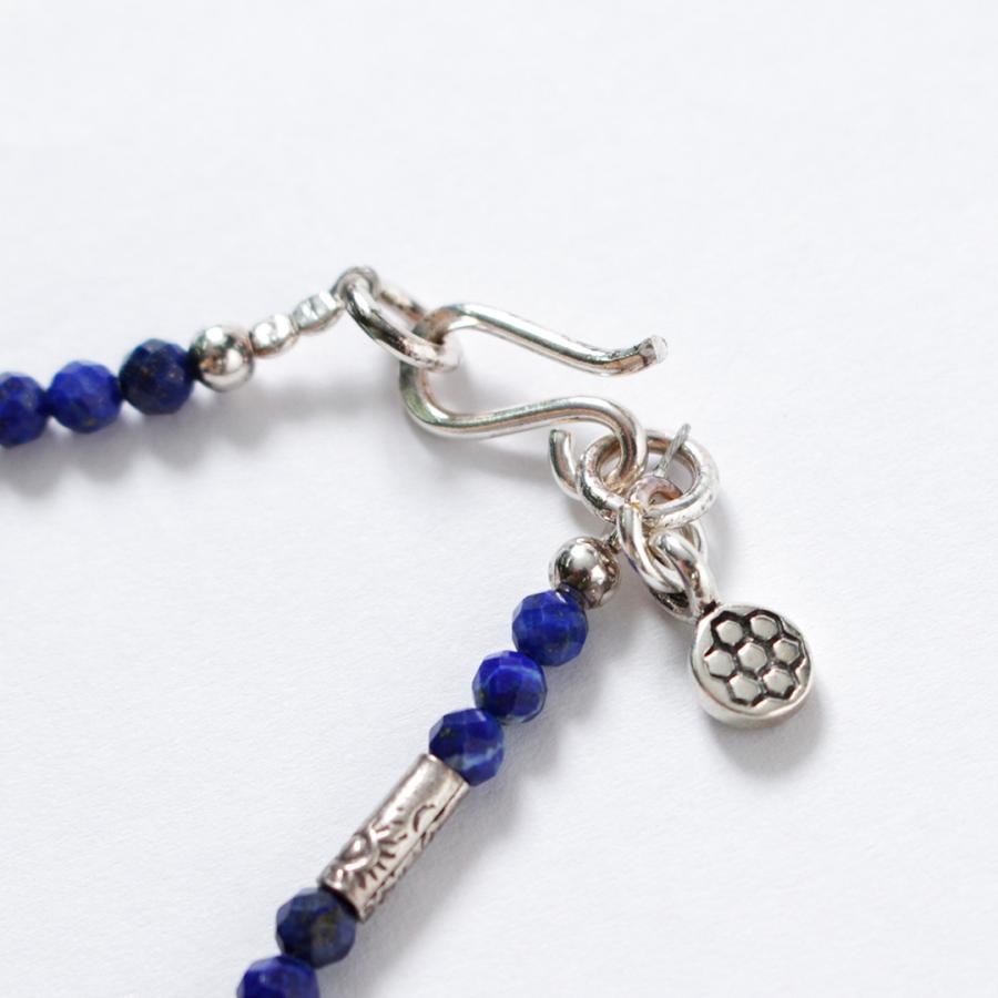 phaduA（パ・ドゥア） ラピスラズリ 3mm カットビーズ ネックレス / アンクレット 2way カレンシルバー メンズ レディース | ROCOCO | 10