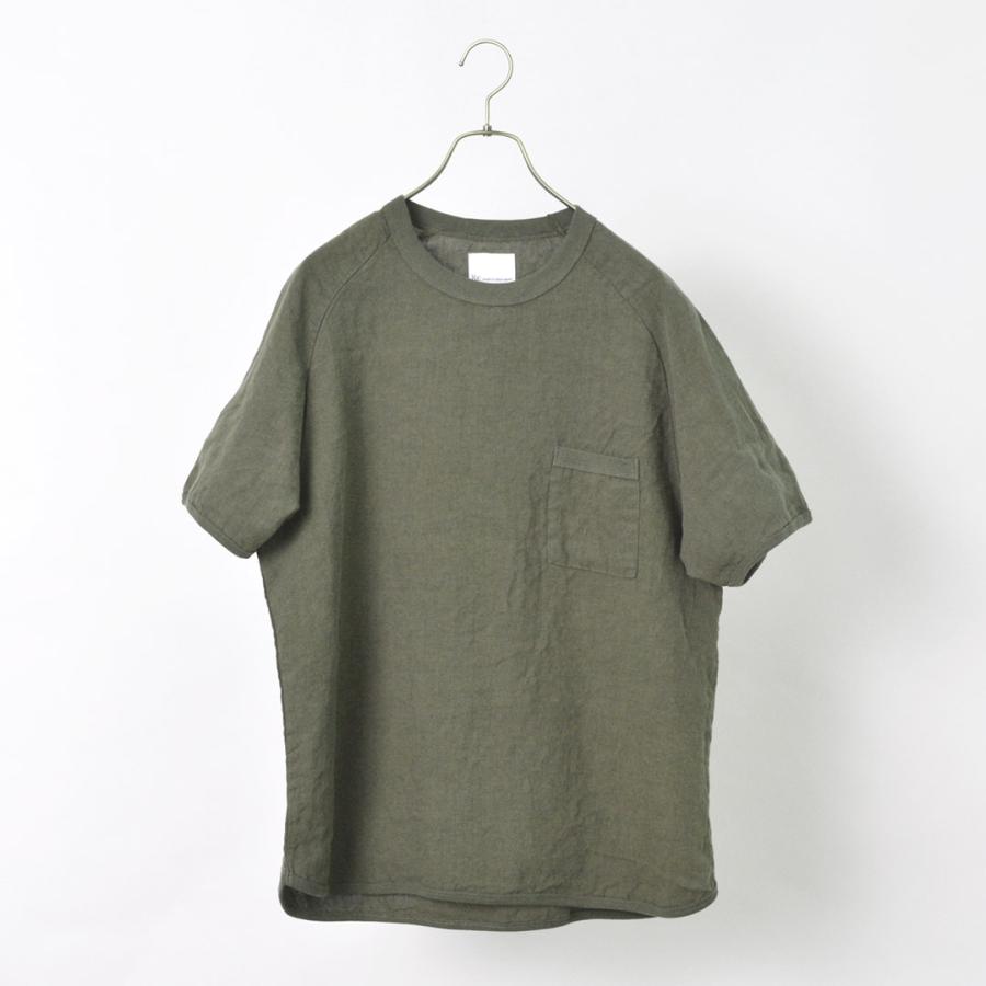 RE MADE IN TOKYO JAPAN（アールイー） フレンチリネンTシャツ / プルオーバー 半袖シャツ メンズ | Re made in tokyo japan | 06