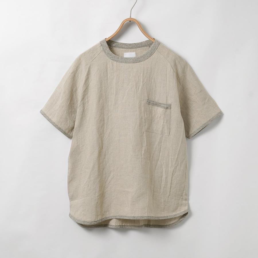 RE MADE IN TOKYO JAPAN（アールイー） フレンチリネンTシャツ 日本製 / メンズ 半袖 麻 | Re made in tokyo japan | 10