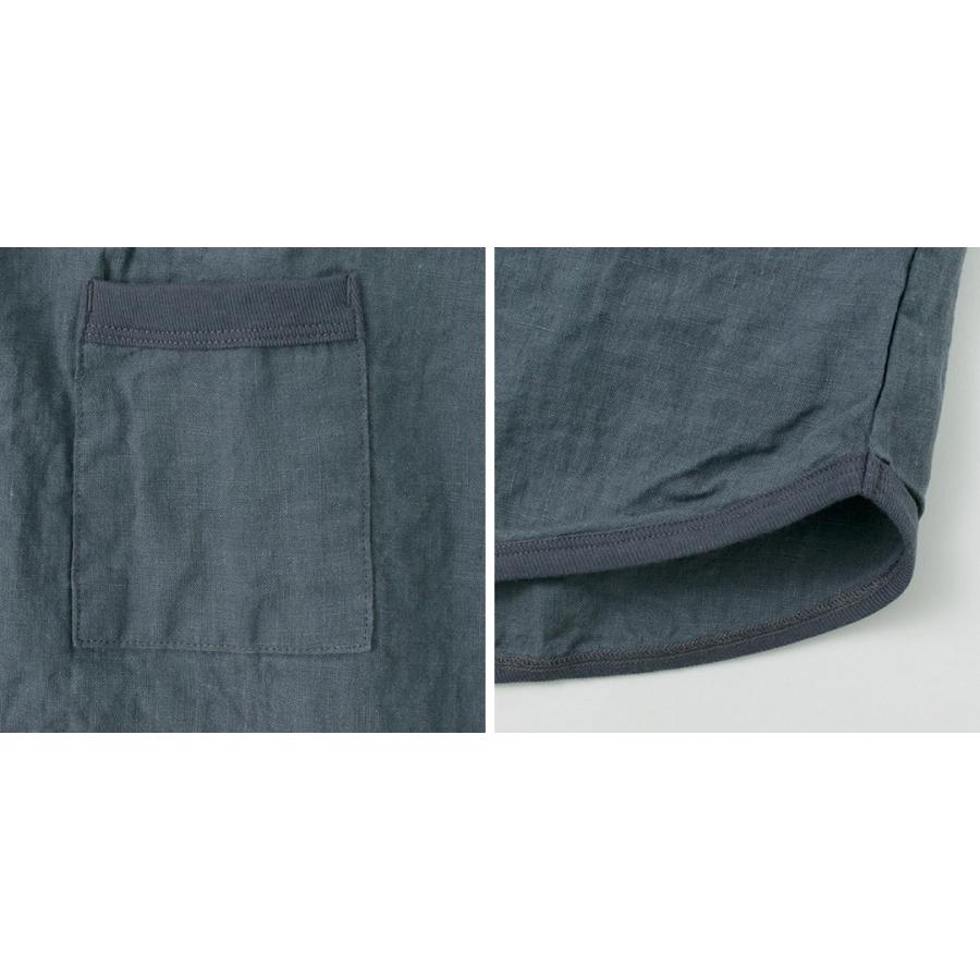 RE MADE IN TOKYO JAPAN（アールイー） フレンチリネンTシャツ / プルオーバー 半袖シャツ メンズ | Re made in tokyo japan | 14