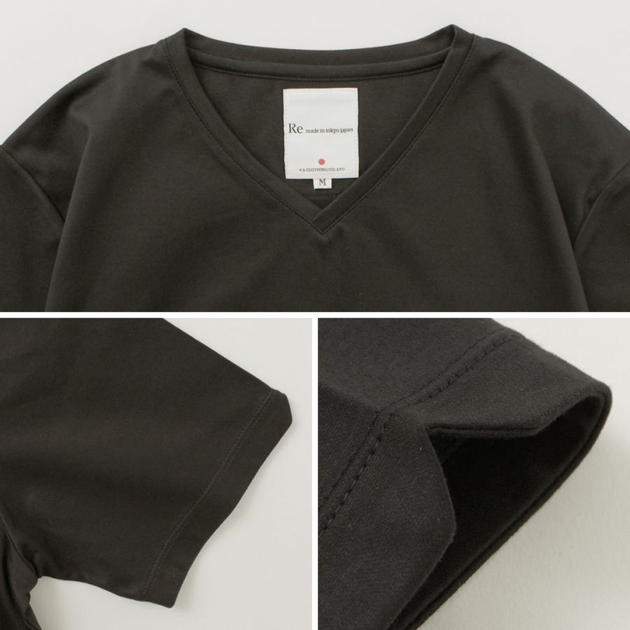RE MADE IN TOKYO JAPAN（アールイー） 東京メイド ドレスTシャツ Vネック / 半袖 メンズ 無地 日本製 | Re made in tokyo japan | 16