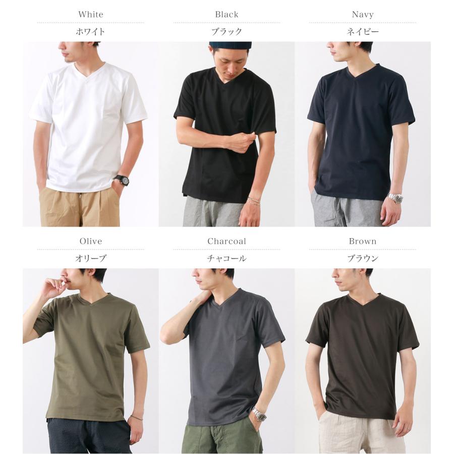 RE MADE IN TOKYO JAPAN（アールイー） 東京メイド ドレスTシャツ Vネック / 半袖 メンズ 無地 日本製 | Re made in tokyo japan | 07
