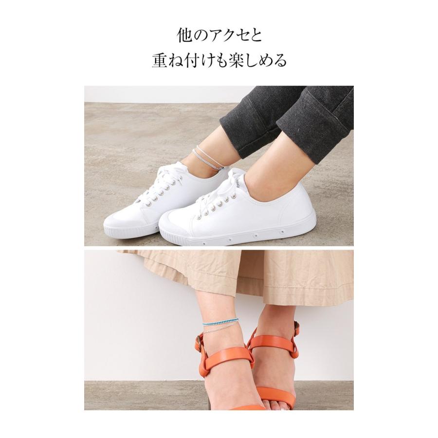 CHALISA T..（チャリッサ・ティー） シルバーボールビーズ デュオ アンクレット / シルバー925 / レディース | ROCOCO | 10