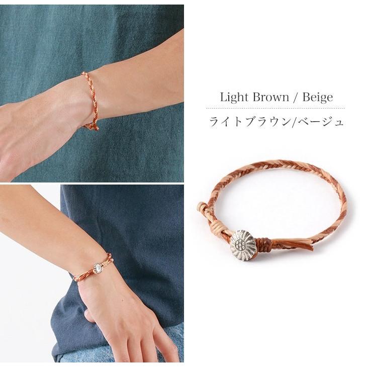 phaduA（パ・ドゥア） 2トーン ワックスコード コンチョ ブレスレット / カレンシルバー / メンズ / レディース / ペア | ROCOCO | 07