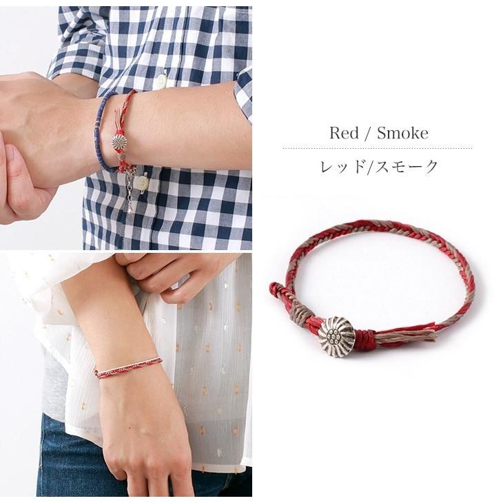 phaduA（パ・ドゥア） 2トーン ワックスコード コンチョ ブレスレット / カレンシルバー / メンズ / レディース / ペア | ROCOCO | 09