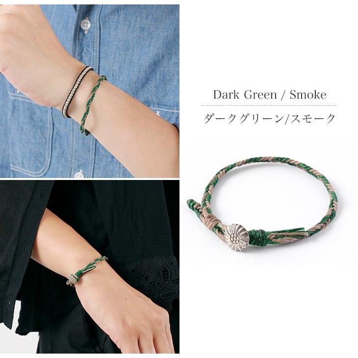 phaduA（パ・ドゥア） 2トーン ワックスコード コンチョ ブレスレット / カレンシルバー / メンズ / レディース / ペア | ROCOCO | 10