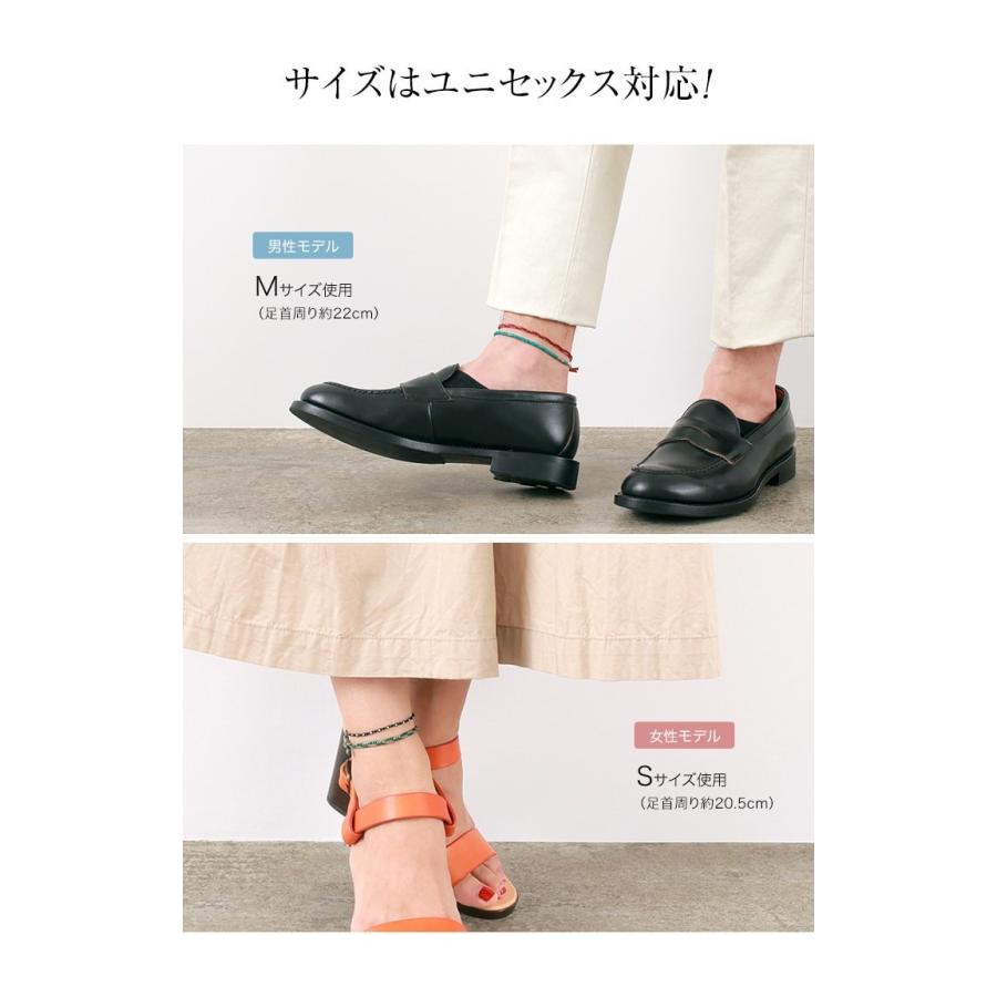 phaduA（パ・ドゥア） 2トーン ワックスコード コンチョ アンクレット / カレンシルバー / メンズ / レディース / ペア | ROCOCO | 16