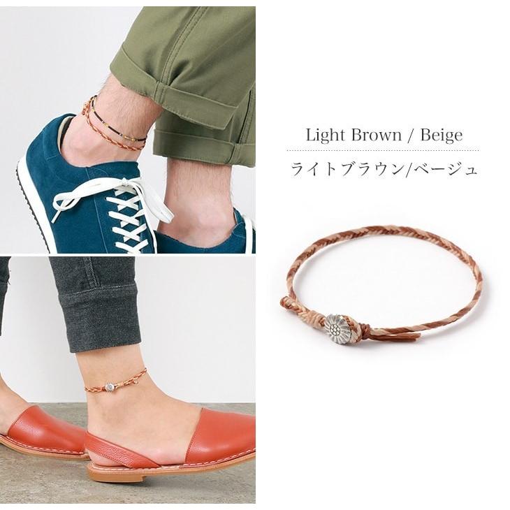 phaduA（パ・ドゥア） 2トーン ワックスコード コンチョ アンクレット / カレンシルバー / メンズ / レディース / ペア | ROCOCO | 07