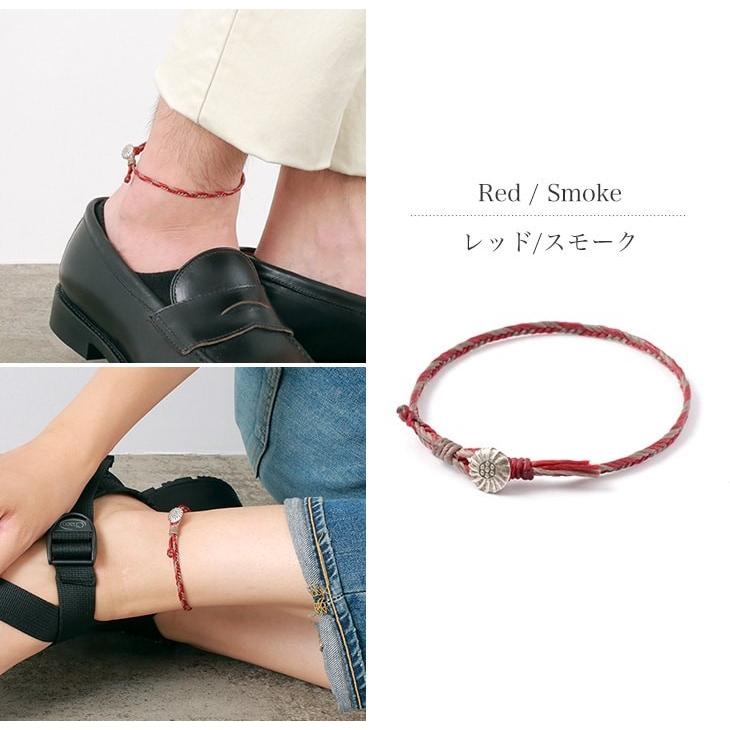 phaduA（パ・ドゥア） 2トーン ワックスコード コンチョ アンクレット / カレンシルバー / メンズ / レディース / ペア | ROCOCO | 09