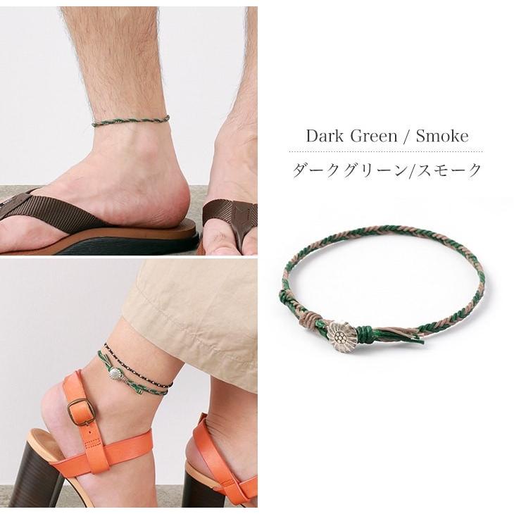 phaduA（パ・ドゥア） 2トーン ワックスコード コンチョ アンクレット / カレンシルバー / メンズ / レディース / ペア | ROCOCO | 10