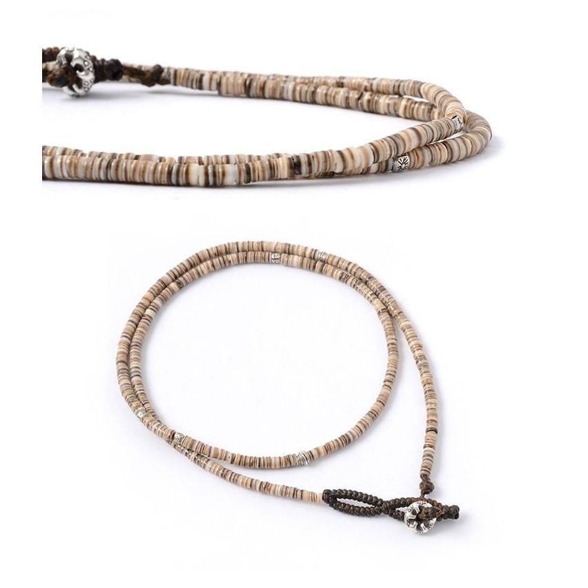 phaduA（パ・ドゥア） シェルビーズ ワックスコード 3way / ネックレス ブレス アンク / メンズ レディース | ROCOCO | 04