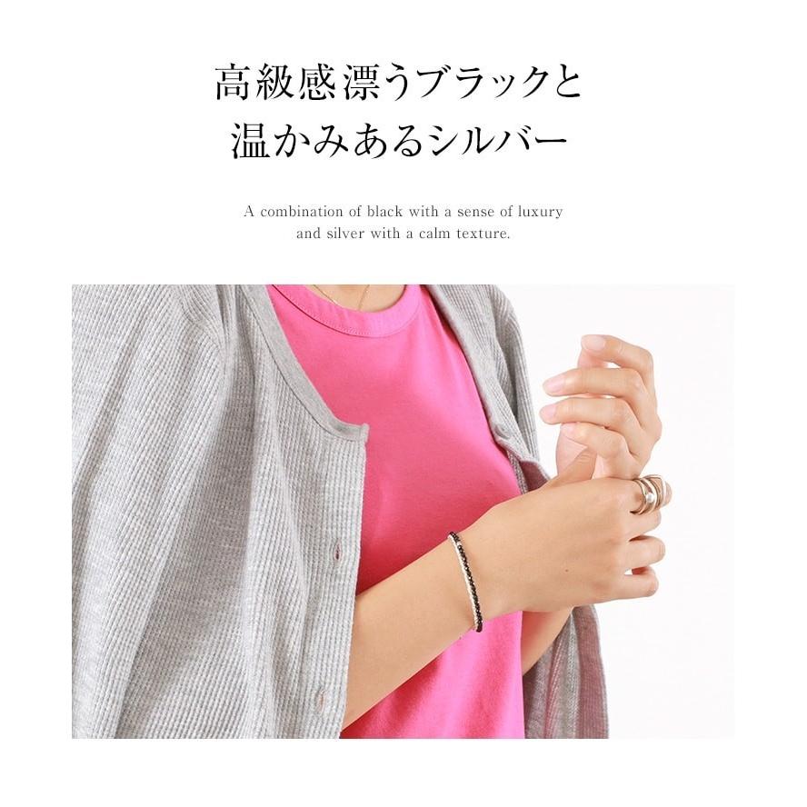 CHALISA T..（チャリッサ・ティー） オニキス Wラップ ブレスレット / カレンシルバー / 3mm マルチカットビーズ / レディース | ROCOCO | 03